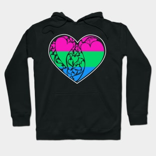 Polysexual Flag LGBT+ Heart Hoodie